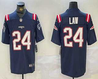 Men%27s New England Patriots #24 Ty Law Navy Blue Vapor Stitched Limited Jersey->green bay packers->NFL Jersey
